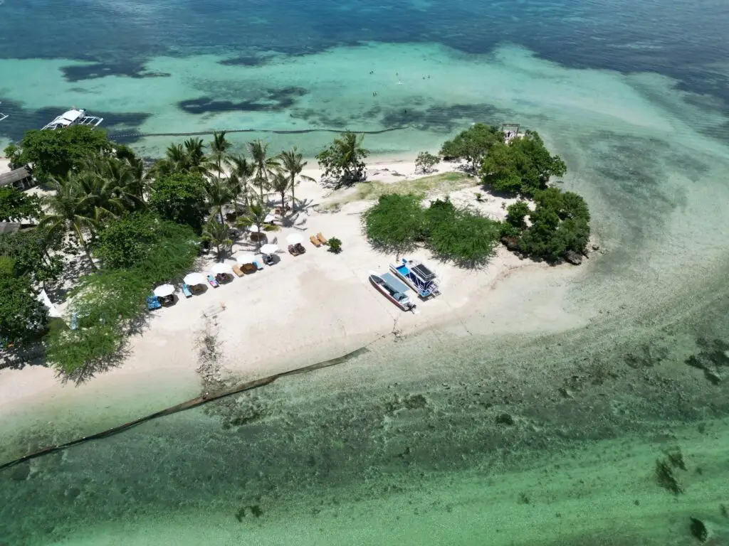 Aerial view of Bantayan Island, Cebu, Philippines