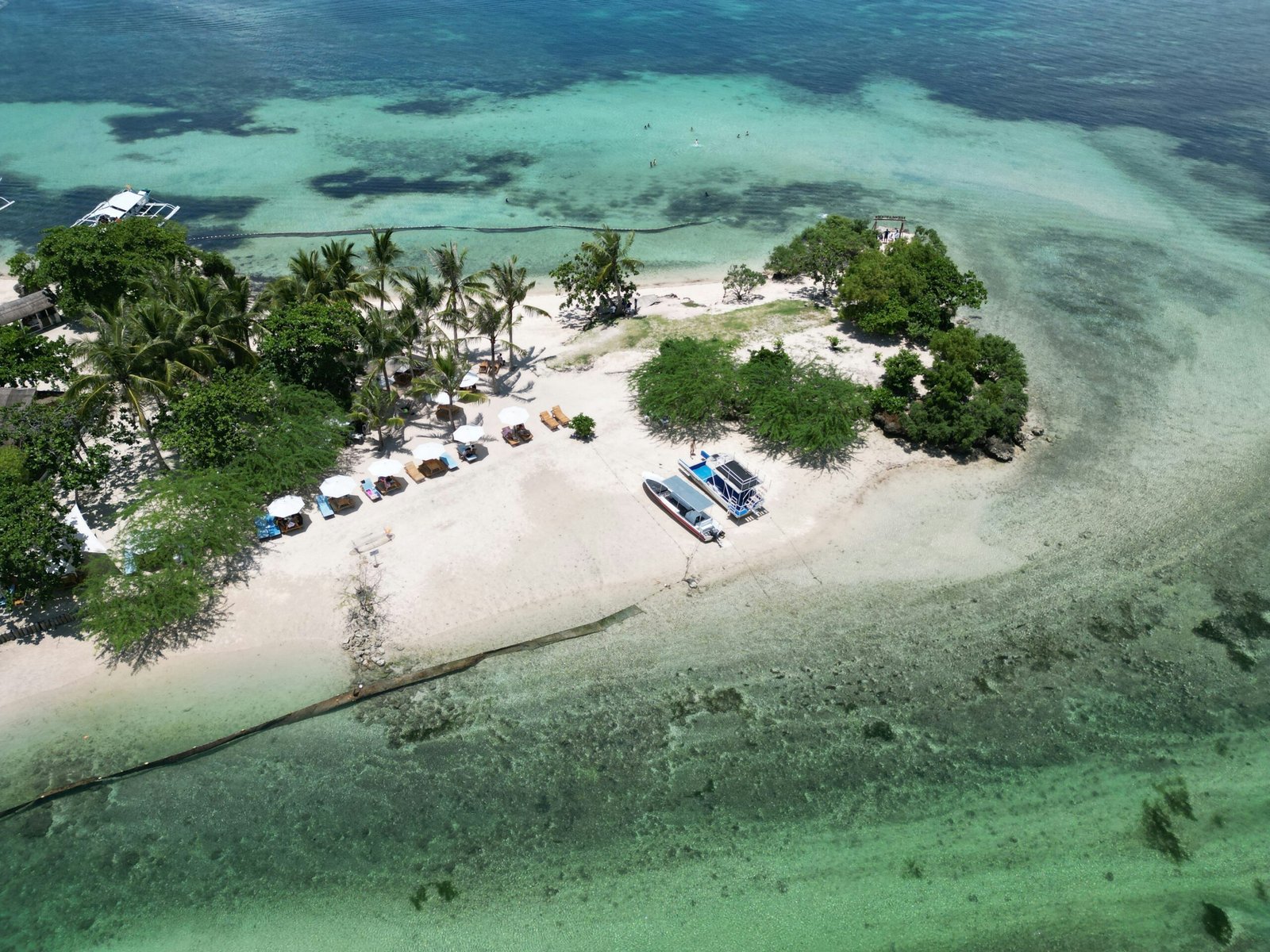 Aerial view of Bantayan Island, Cebu, Philippines